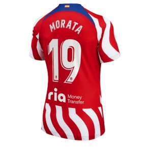 Atletico Madrid Alvaro Morata #19 kläder Kvinnor 2022-23 Hemmatröja Kortärmad
